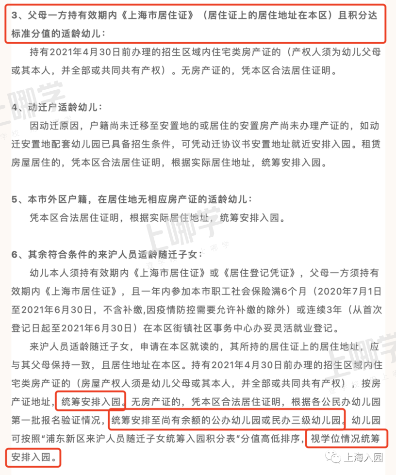 非沪籍也能报示范园了！2021上海部分示范园不限户籍，全部摇号招生！可能有房产要求！相关资料 6