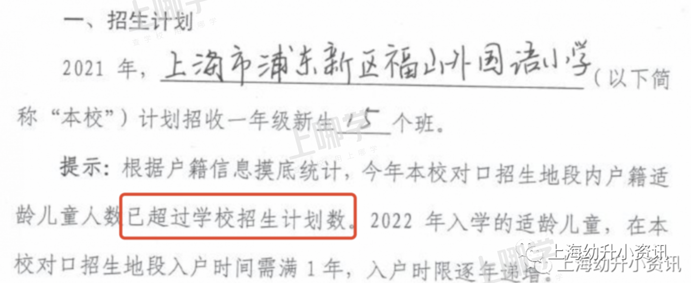 2022超额预警！上海12所小学规定“入学门槛”！部分入户不满2年直接统筹，你家入户年限达标吗？相关资料 23