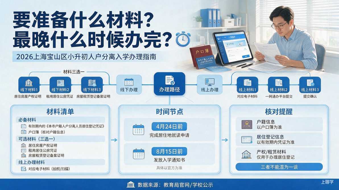 配图：要准备什么材料？最晚什么时候办完？