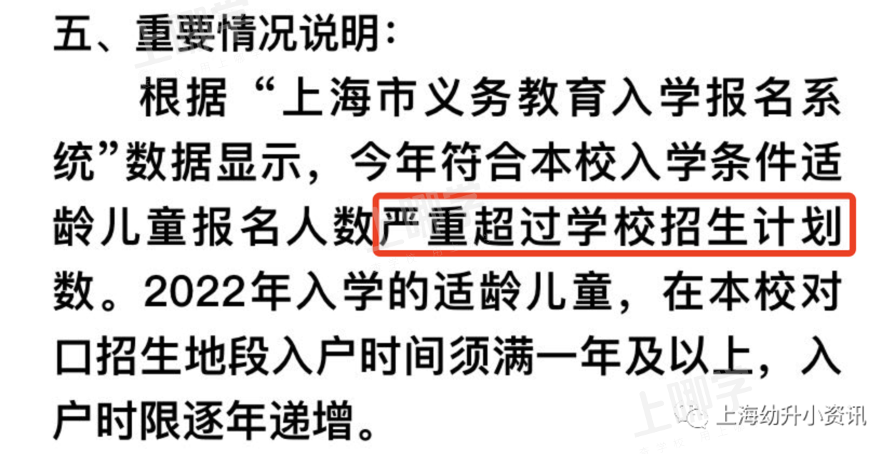学位预警！上海57所小学发布2022超额预警，多所小学明确入户年限逐年递增！有你家门口学校吗？相关资料 13