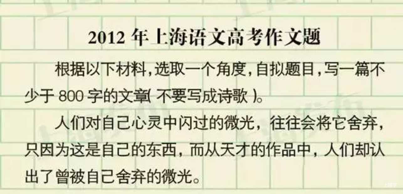 上海过去25年高考作文题一览！你写的是哪一篇？相关资料 15