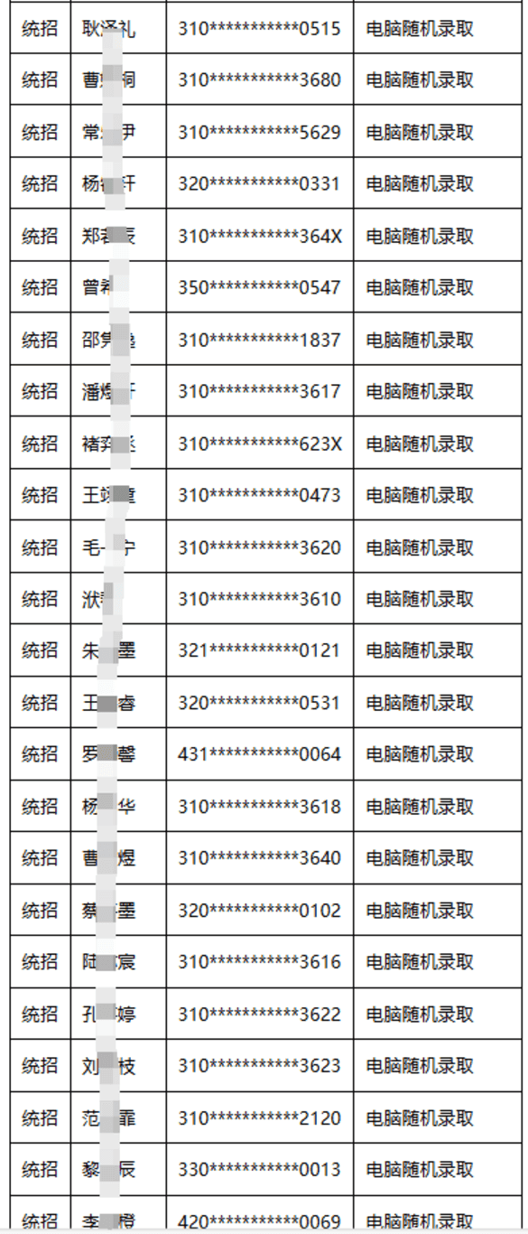 2025年上海交通大学附属闵行实验学校（小学部、初中部）统招录取结果公示相关资料 4