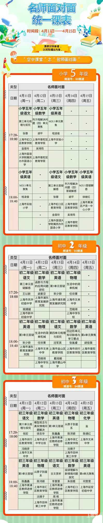 “空中课堂”停播一周！阶段性复习时间，“名师面对面”课表出炉！相关资料 3