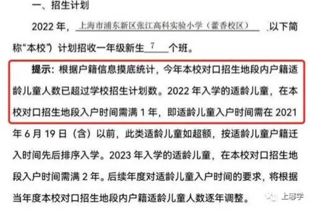 招生超严！上海70所公办小学2022年“入学门槛”汇总！部分学校入户3年才保险！相关资料 64