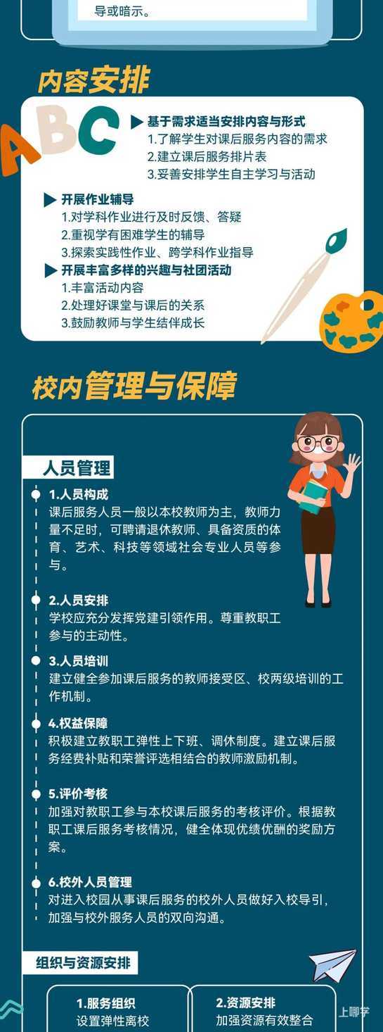 权威发布 | 上海出台义务教育课后服务工作指南！为放学后自愿留校的学生提供免费课后服务！相关资料 3