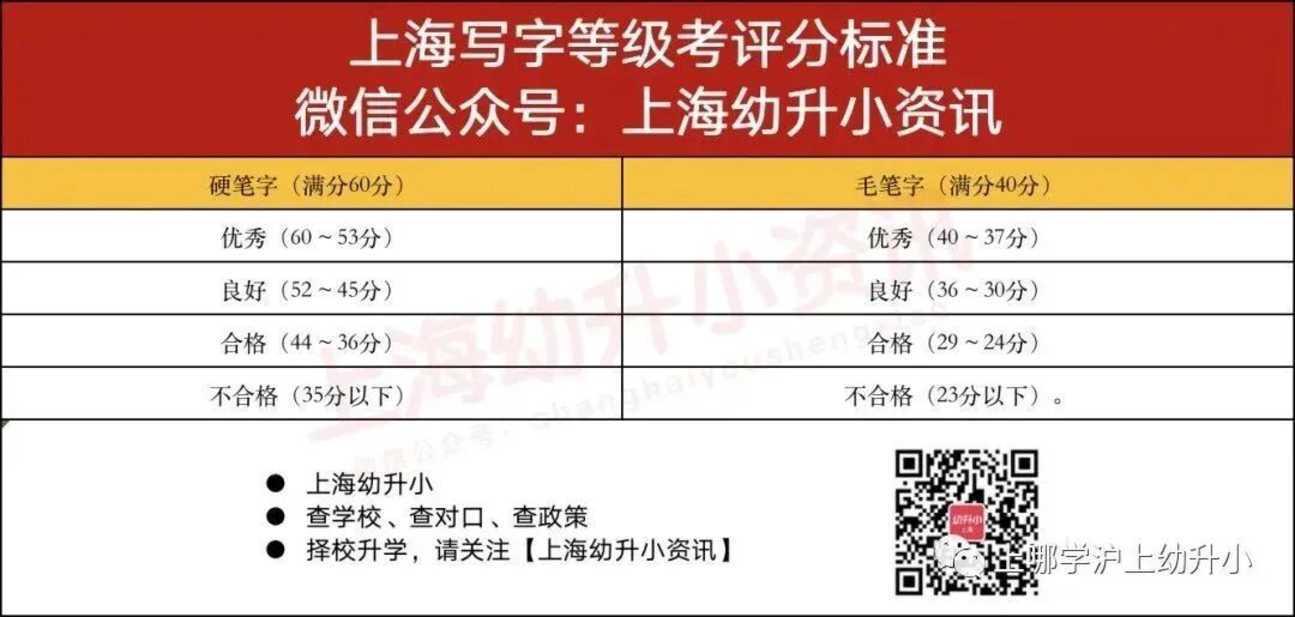 多区家长分享，上海写字等级考取消！相关资料 10