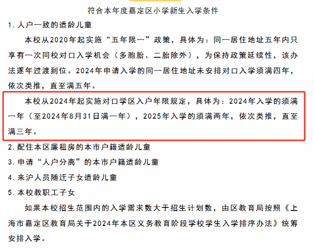 2024年上海109所公办小学发布超额预警，部分校明确摇民办未中直接统筹！相关资料 111
