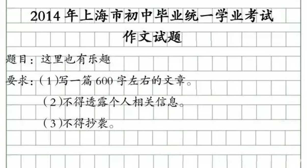 2026年上海中考作文题目出炉！考生表示很简单相关资料 18