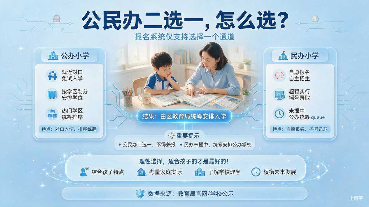 配图：公民办二选一，怎么选？