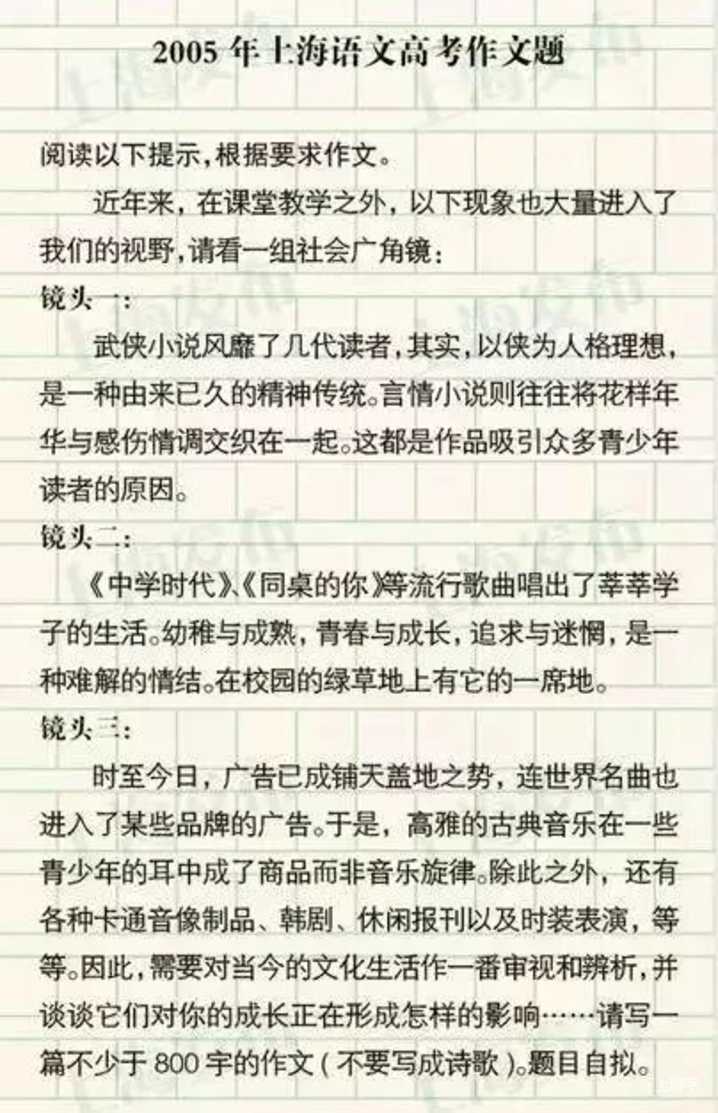 上海2026春季高考作文题出炉啦！（附近年作文题集锦）相关资料 33