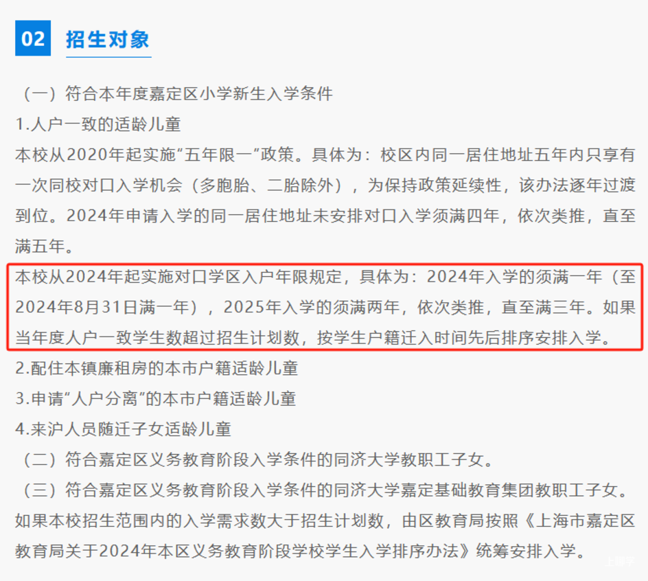 2024年上海109所公办小学发布超额预警，部分校明确摇民办未中直接统筹！相关资料 117