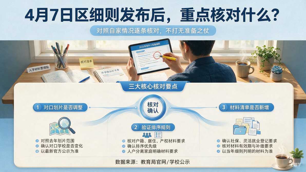配图：4月7日区细则发布后，重点核对什么？