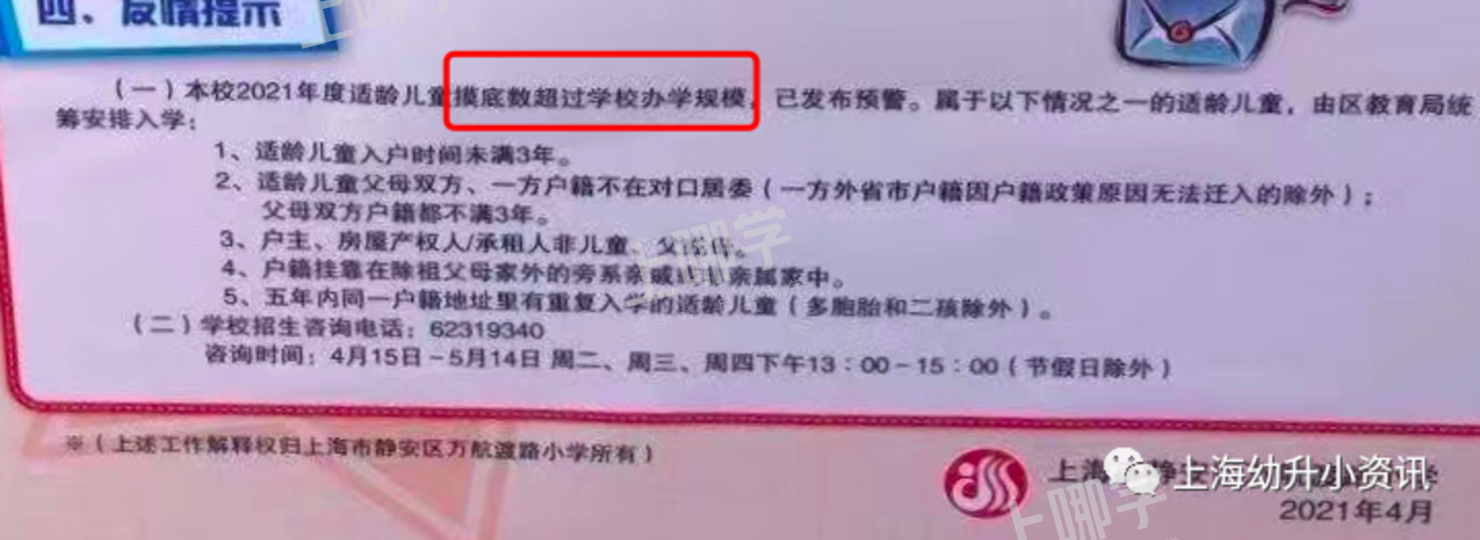 学位预警！上海57所小学发布2022超额预警，多所小学明确入户年限逐年递增！有你家门口学校吗？相关资料 101