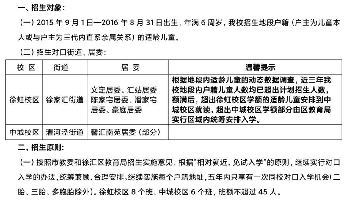上海市徐汇区汇师小学2022年招生简章！相关资料 4