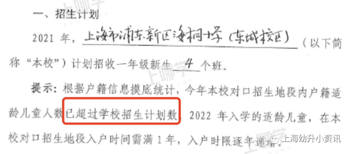 学位预警！上海57所小学发布2022超额预警，多所小学明确入户年限逐年递增！有你家门口学校吗？相关资料 62