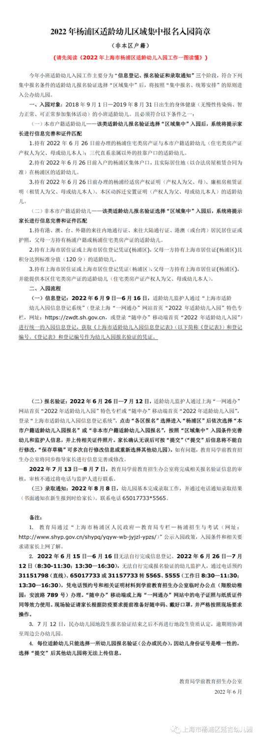 上海市杨浦区延吉幼儿园2022年招生简章！相关资料 17
