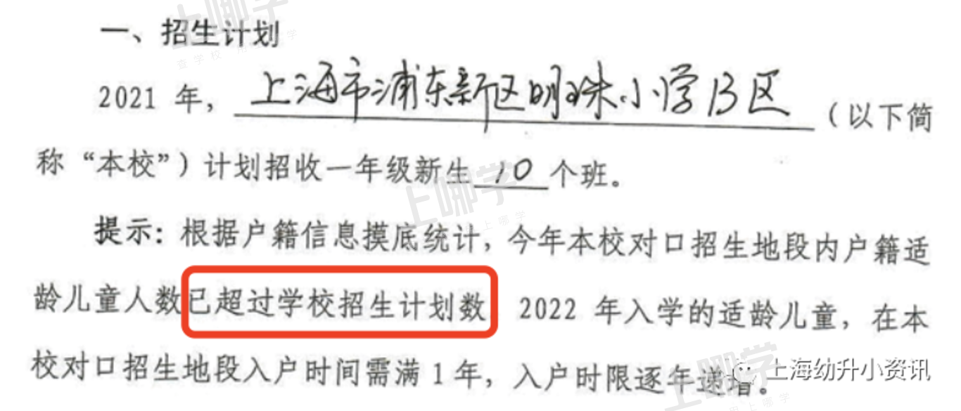 学位预警！上海57所小学发布2022超额预警，多所小学明确入户年限逐年递增！有你家门口学校吗？相关资料 72