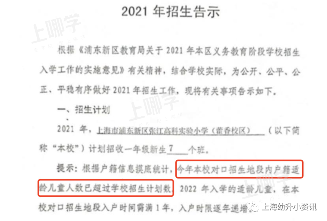 学位预警！上海57所小学发布2022超额预警，多所小学明确入户年限逐年递增！有你家门口学校吗？相关资料 92