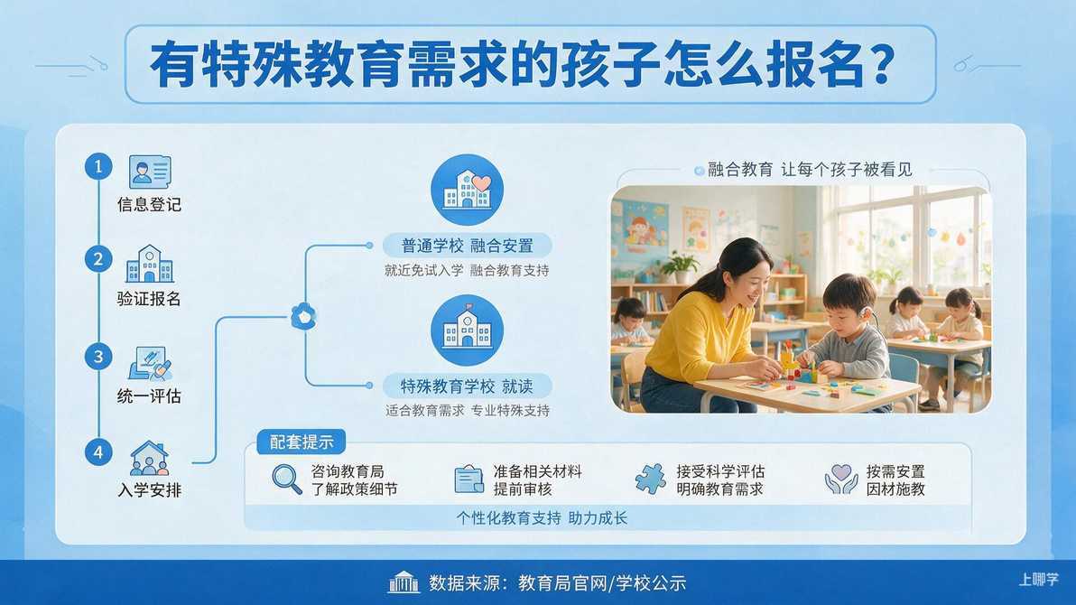 配图：四、有特殊教育需求的孩子怎么报名？
