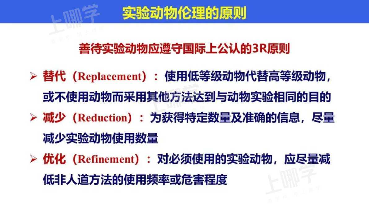 reduction, refinement三条善待实验动物的国际公认3r原则
