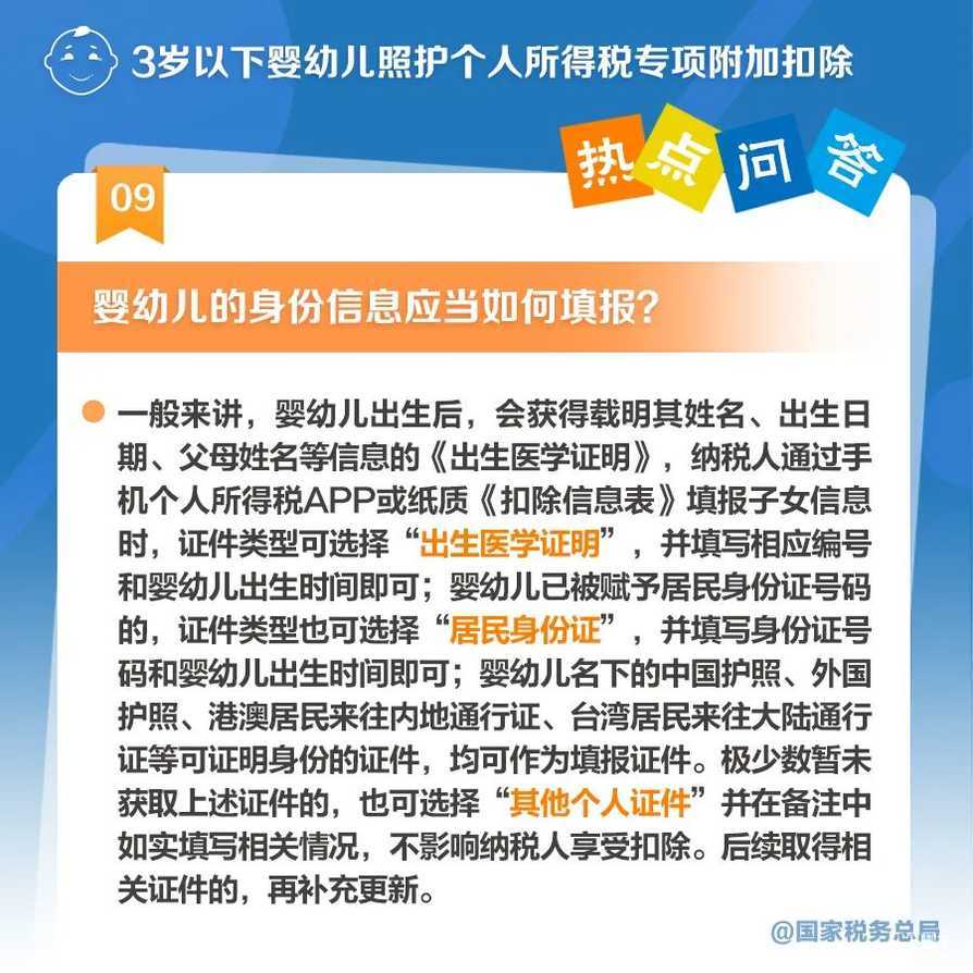 3岁以下婴幼儿照护专项附加扣除怎么扣？一组图带你了解！相关资料 10