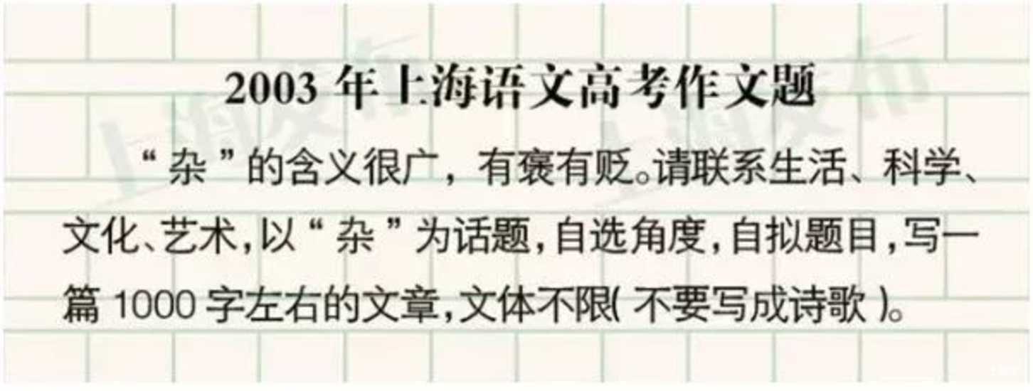 上海过去25年高考作文题一览！你写的是哪一篇？相关资料 6