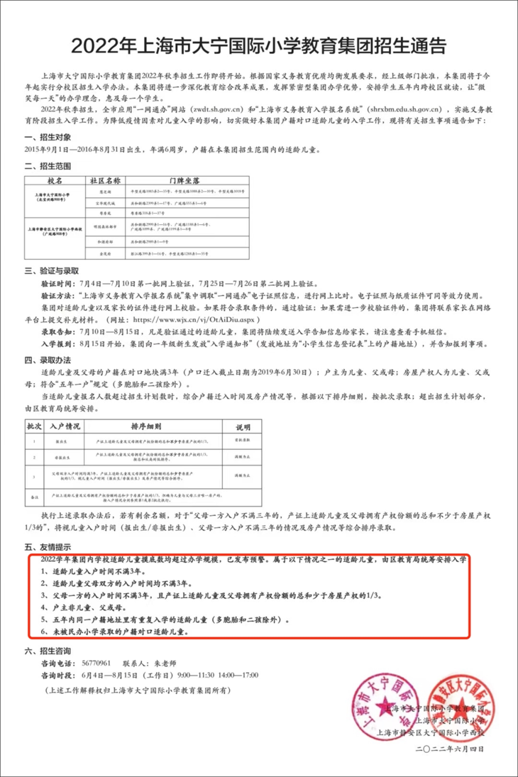 招生超严！上海70所公办小学2022年“入学门槛”汇总！部分学校入户3年才保险！相关资料 39