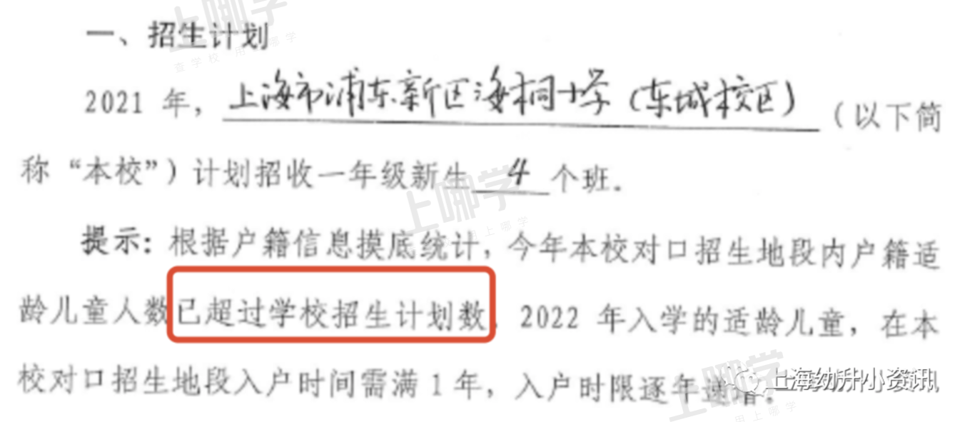 2022超额预警！上海12所小学规定“入学门槛”！部分入户不满2年直接统筹，你家入户年限达标吗？相关资料 6