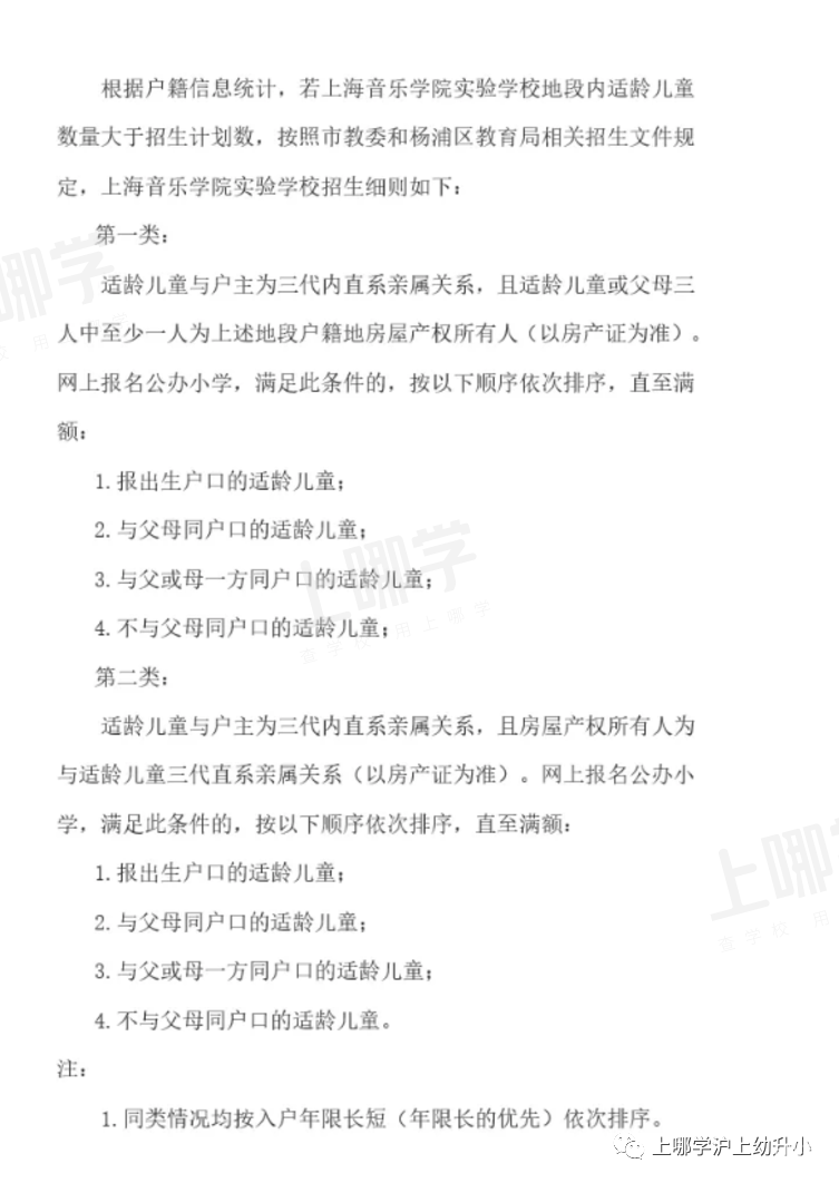 上海优质小学资源--音乐学院实验学校！附2021年招生简章！相关资料 4