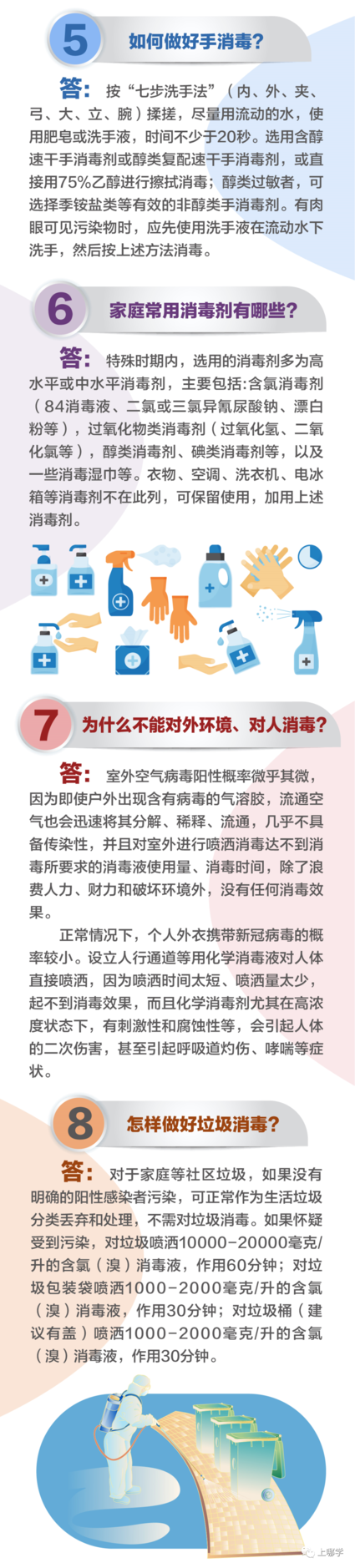 一图读懂日常预防消毒的十个问答!相关资料 2