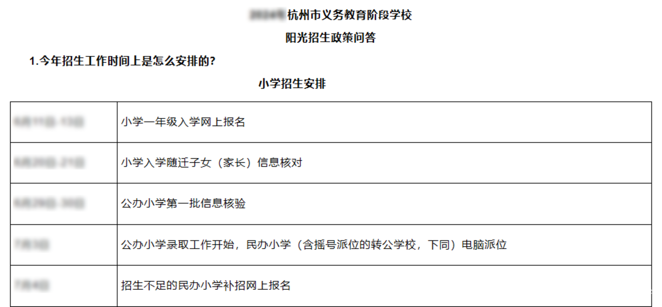 明天9点毕业生信息确认，个别生网上登记！2025年杭州市小学毕业生升学操作问答和指南出炉！相关资料 148