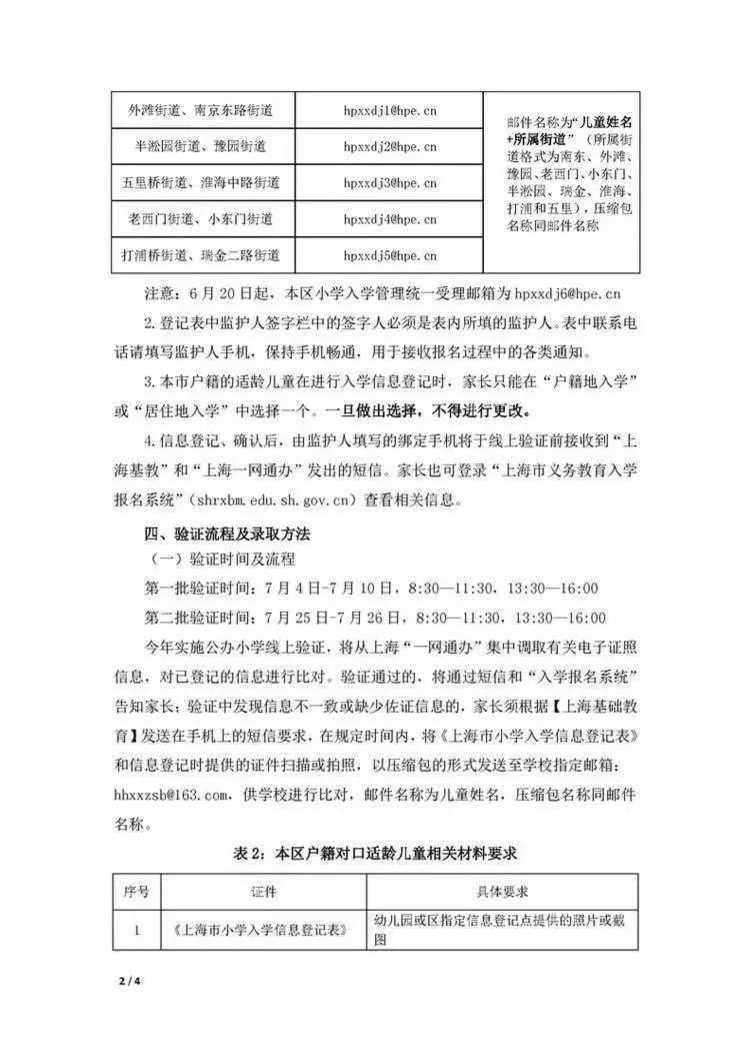 上海市黄浦区海华小学 2022年招生简章！相关资料 4