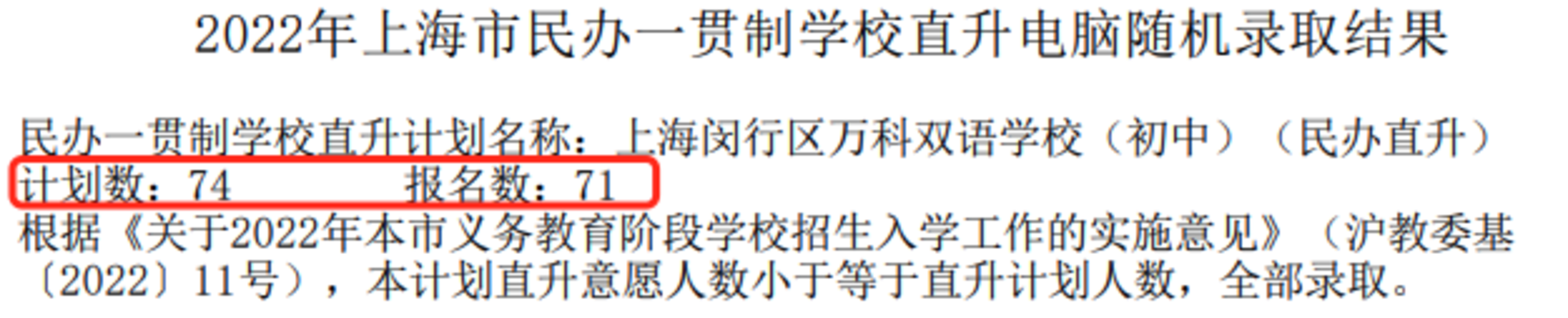 重磅！2022年上海民办一贯制学校直升“摇号”结果汇总！19所学校超额摇号！相关资料 37