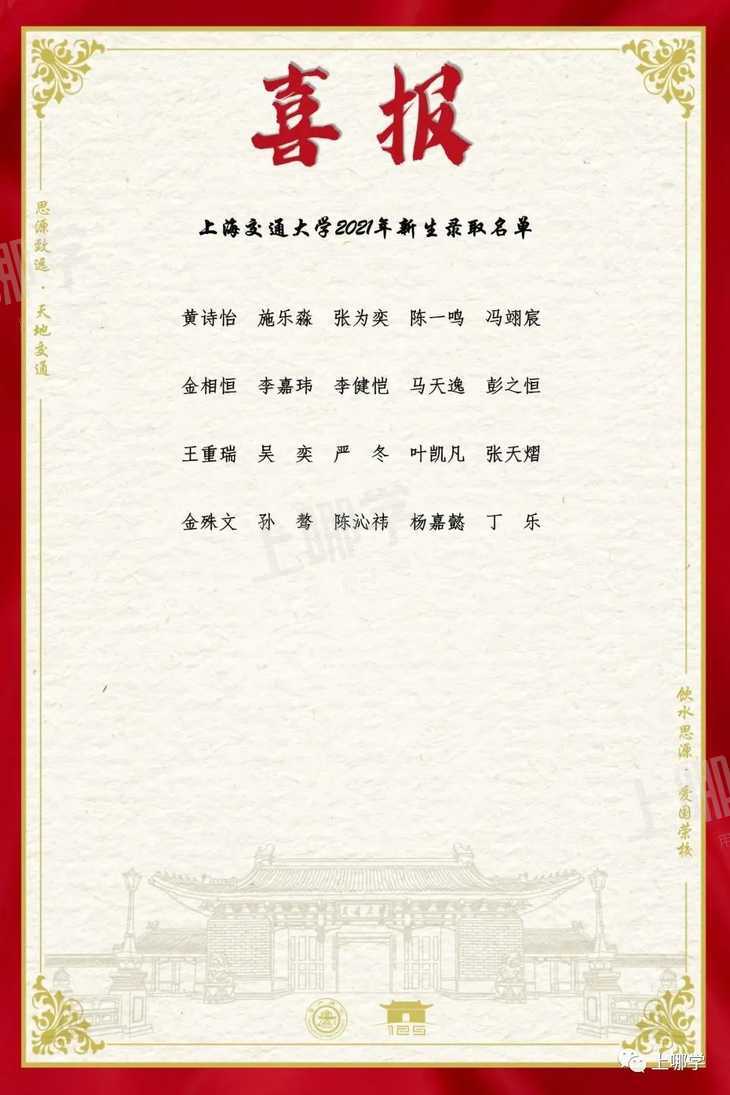 喜报！复旦交大等高校向上海多所高中发布2021录取贺信！前排围观学霸学神！相关资料 19