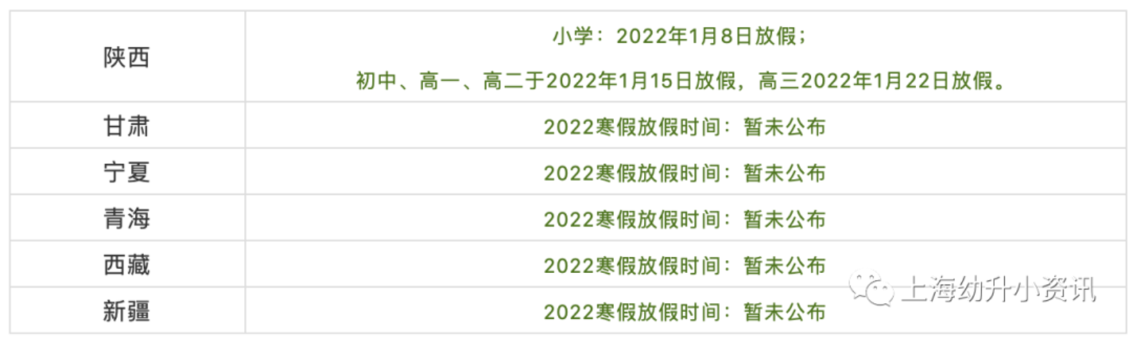 2022放假时间出炉！上海中小学还有不到7周就放寒假啦！幼儿园寒假参照中小学执行～相关资料 9
