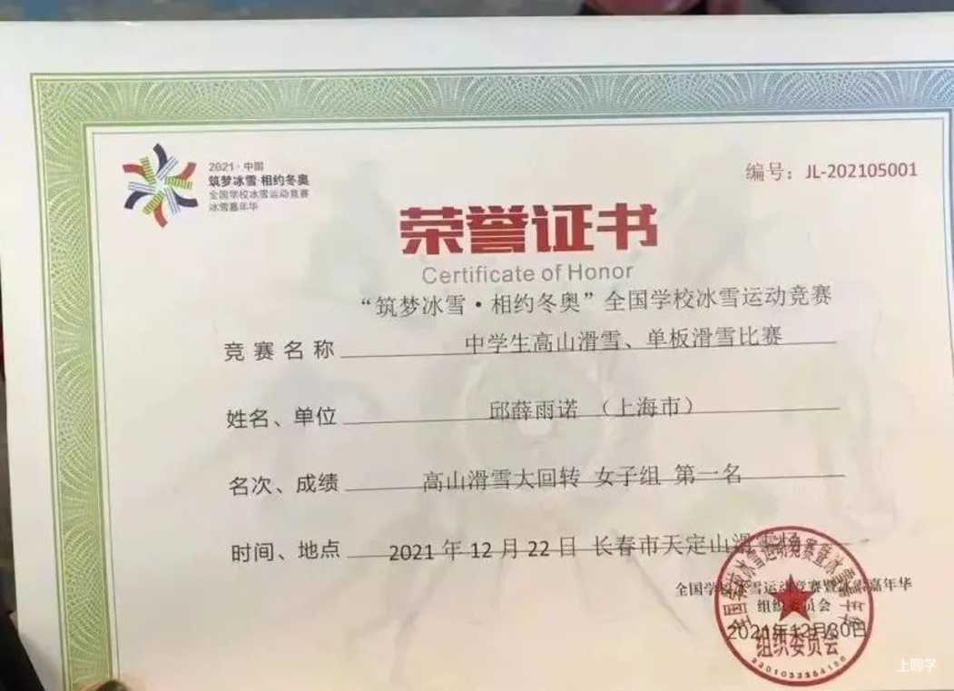点赞！上海这所学校学生拿下高山滑雪“全国冠军”！相关资料 6