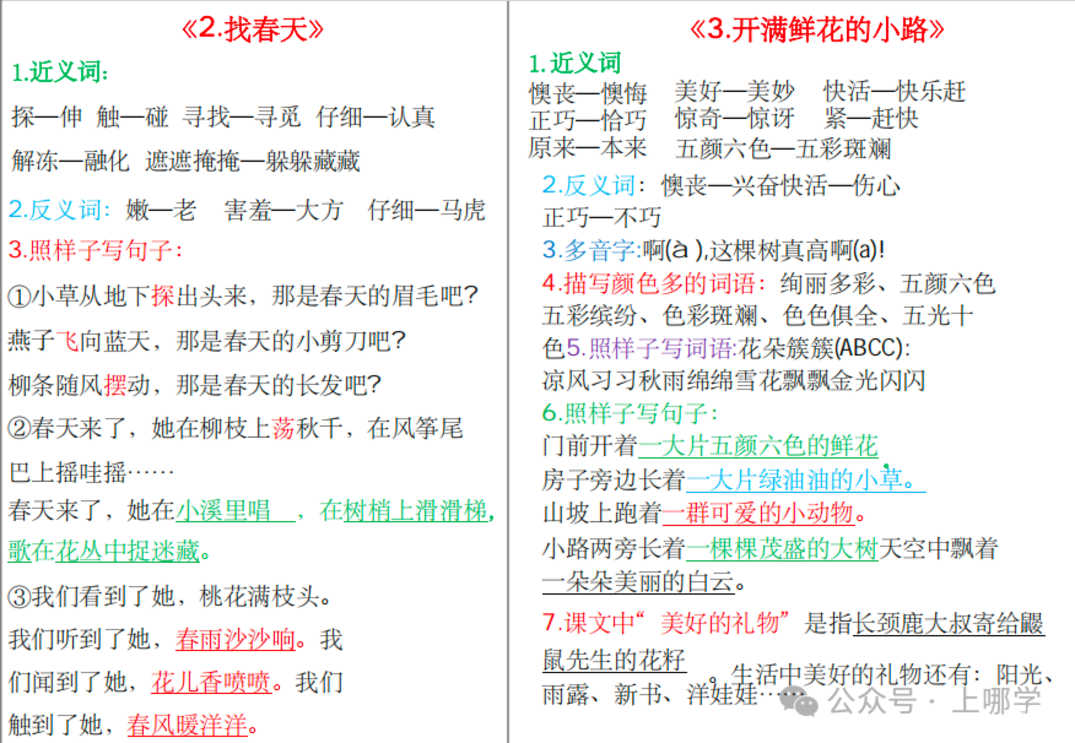 新版课课贴1-6年级语文下册，免费领取！相关资料 18