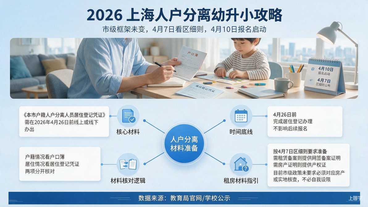 配图：人户分离材料怎么准备？租房能办吗？