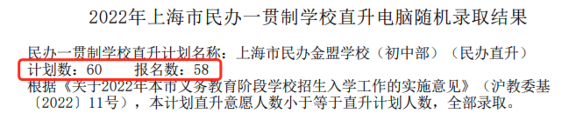 重磅！2022年上海民办一贯制学校直升“摇号”结果汇总！19所学校超额摇号！相关资料 53