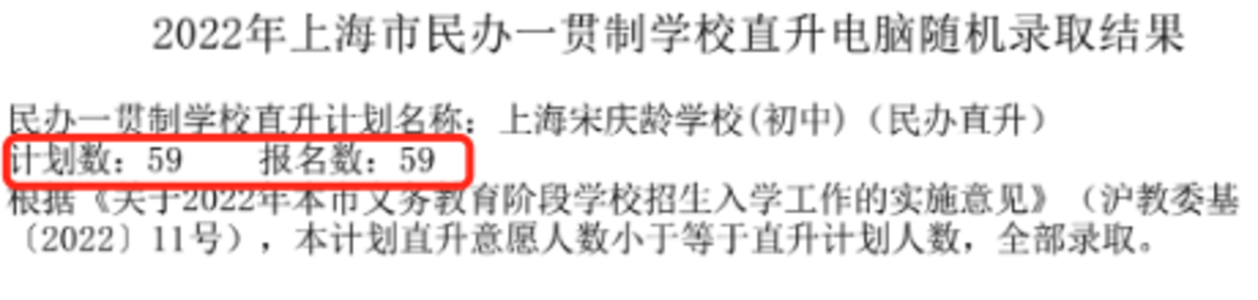 重磅！2022年上海民办一贯制学校直升“摇号”结果汇总！19所学校超额摇号！相关资料 50